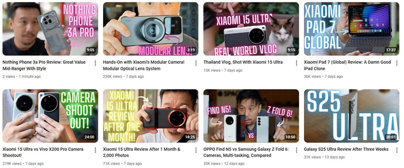 YouTube網(wǎng)紅推薦:香港科技測(cè)評(píng)類博主達(dá)人頻道內(nèi)容