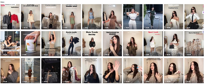 TikTok網(wǎng)紅營(yíng)銷:美國(guó)時(shí)尚穿搭類中小博主頻道內(nèi)容