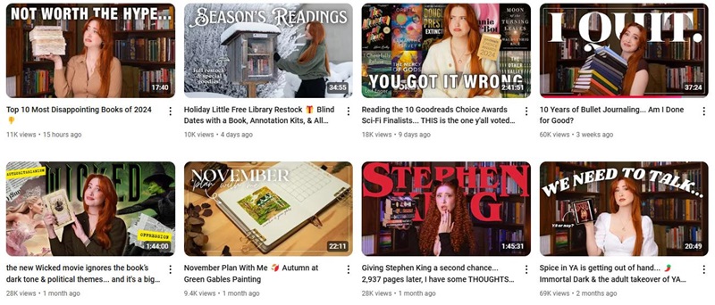 YouTube網(wǎng)紅推廣:加拿大閱讀干貨型博主推薦頻道內(nèi)容