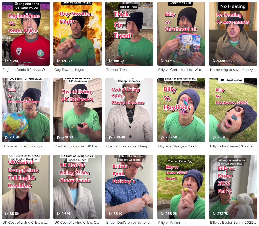 Tik Tok泰國(guó)紅人頻道內(nèi)容