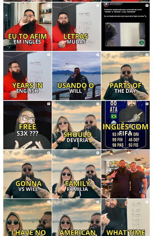 巴西Instagram生活測評博主網(wǎng)紅頻道內(nèi)容