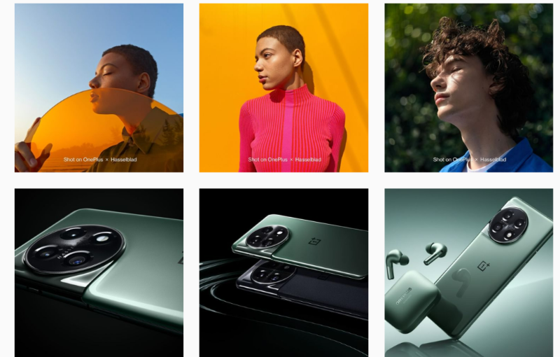 OnePlus Instagram的頁(yè)面