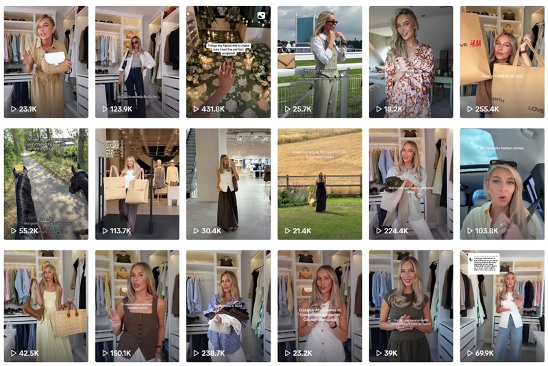 TikTok網(wǎng)紅推薦:英國(guó)時(shí)尚鞋包帶貨博主頻道內(nèi)容