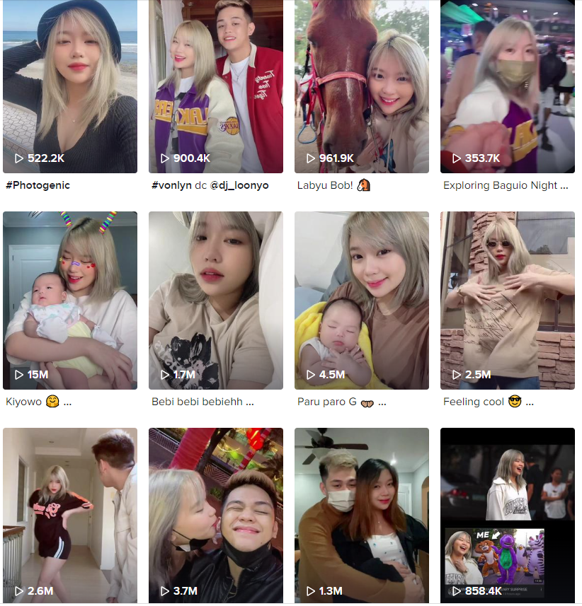 Tik Tok泰國紅人頻道內(nèi)容