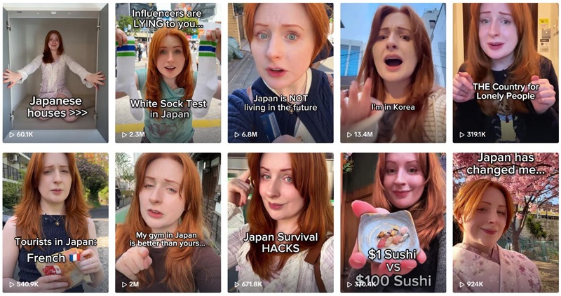 TikTok網(wǎng)紅推廣:日本百萬粉絲的情侶生活類博主頻道內(nèi)容