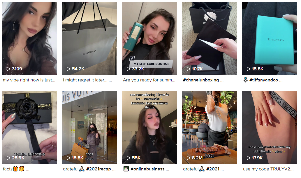 Tik Tok泰國(guó)紅人頻道內(nèi)容