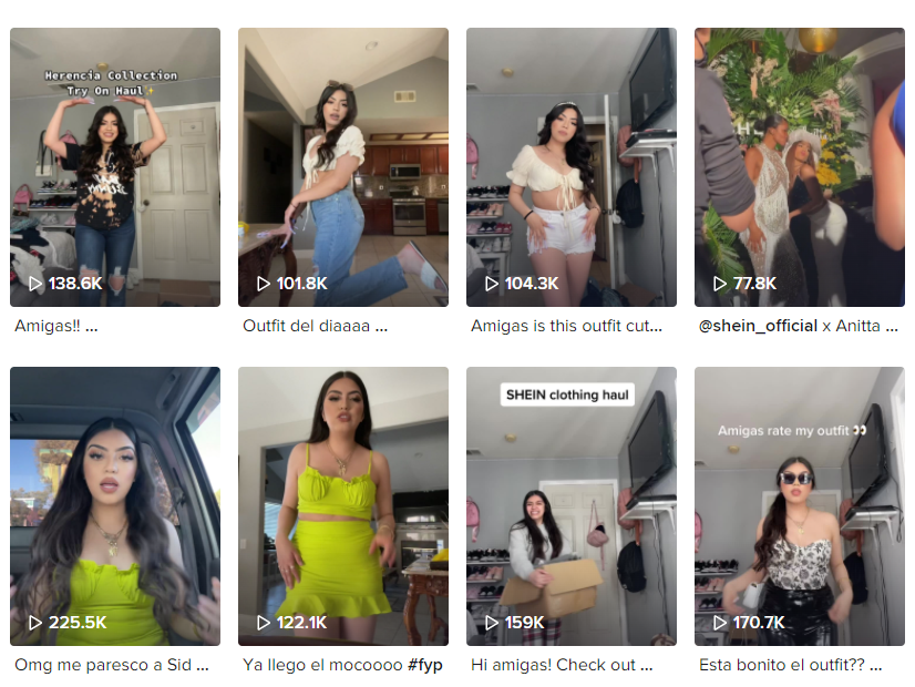 Tik Tok泰國紅人頻道內(nèi)容