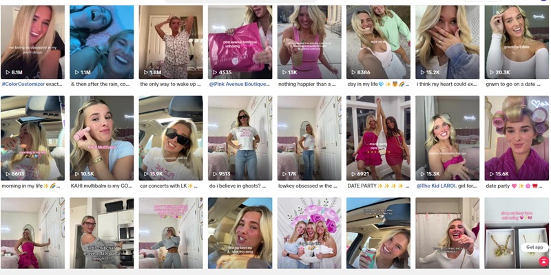 美國母嬰個護小博主tiktok紅人頻道內(nèi)容