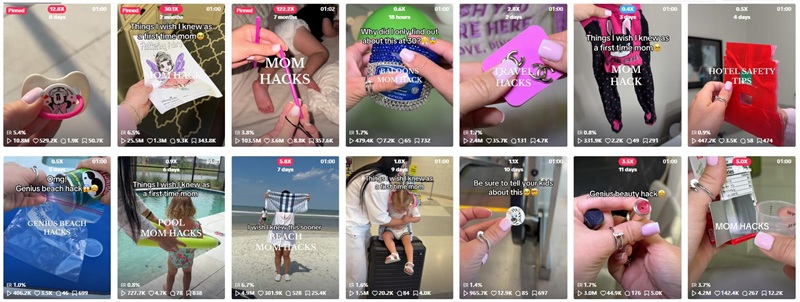 TikTok網(wǎng)紅推薦:美國家居服飾兒童好物分享腰部博主頻道內(nèi)容