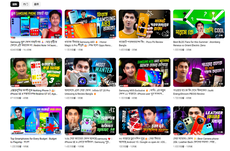 20.4萬(wàn)粉絲的Youtube印度3C科技類博主